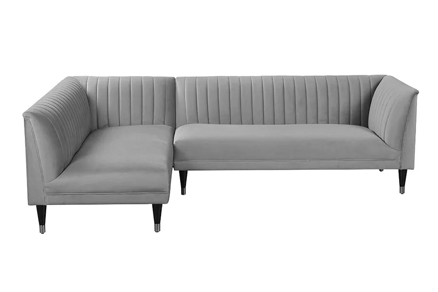 Baxter Left Hand Corner Sofa – Dove Grey