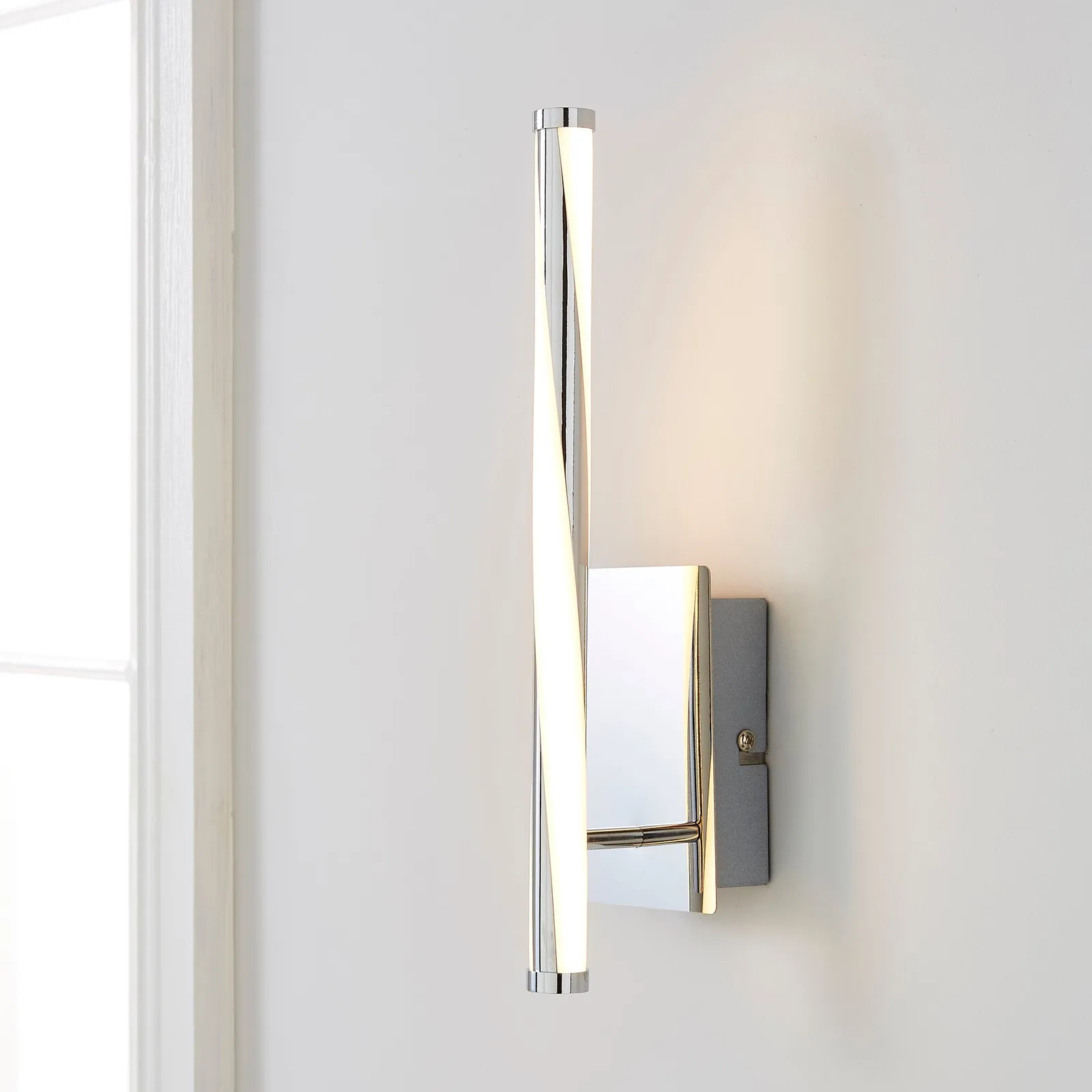 Hettie Integrated LED Wall Light Silver