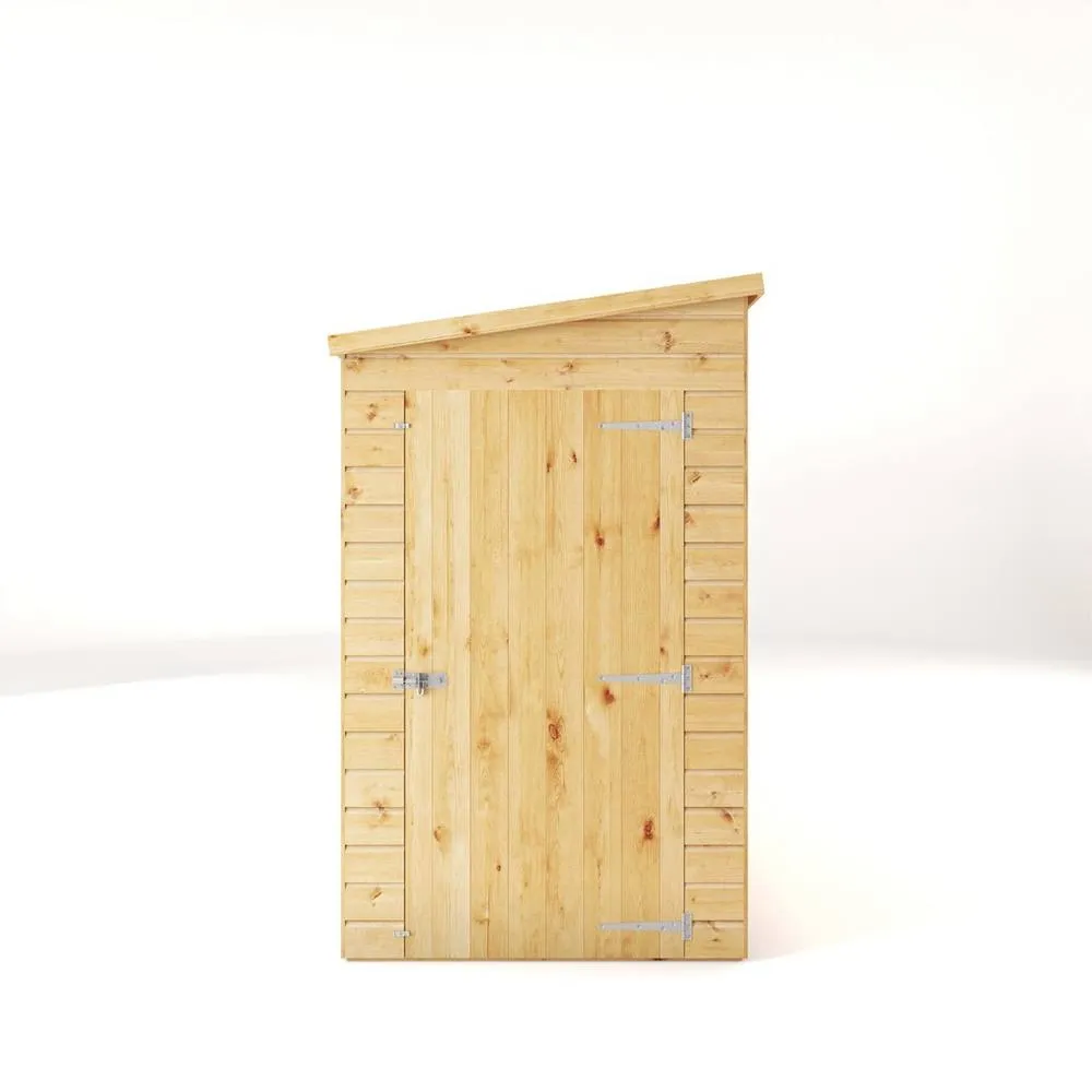 Mercia 16 x 4 Feet Modular Shiplap Pent - Wood - L488 x W127.9 x H203.3 cm in Light Brown 4