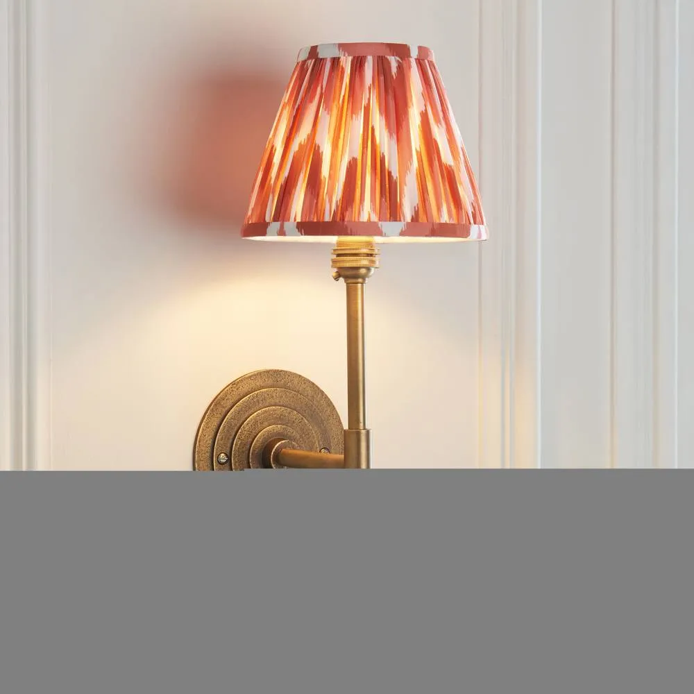 Netlighting Halo Tall & Zigzag 16cm Wall Lamp Antique Brass Apricot Orange in Gold 4