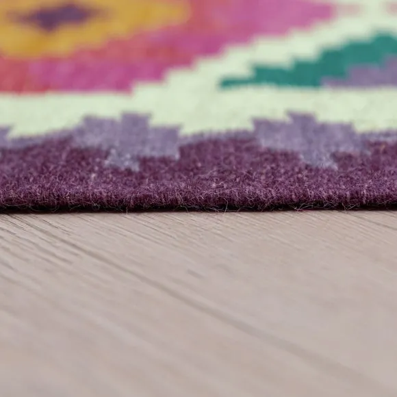 Sophie Robinson Candy Kilim Wool Rug 4