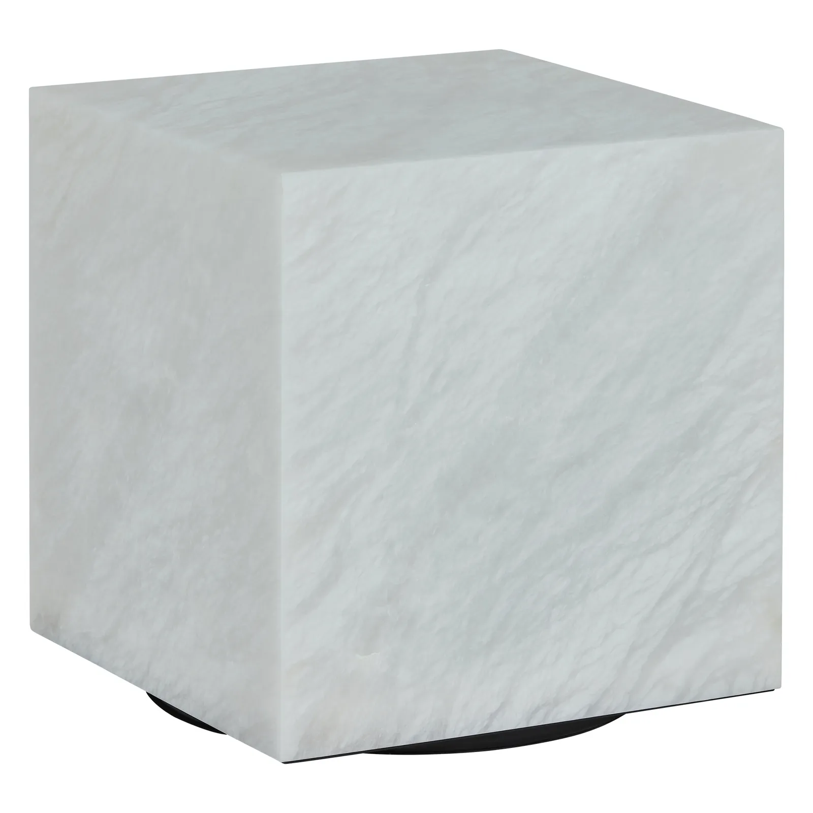 Timothy Oulton Alabaster Cube Side Table 50Cm, Neutral Stone | Barker & Stonehouse 4