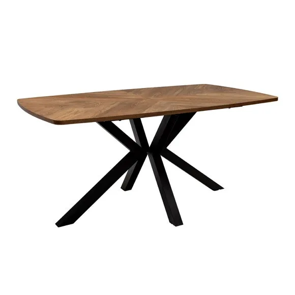 Hampton Dining Table with 3 Sheldon Faux Leather Dining Chairs and Corner Bench 4