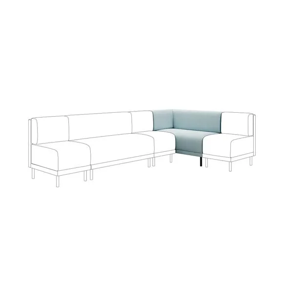 Mae Corner Dining Bench, Vintage Velvet 1