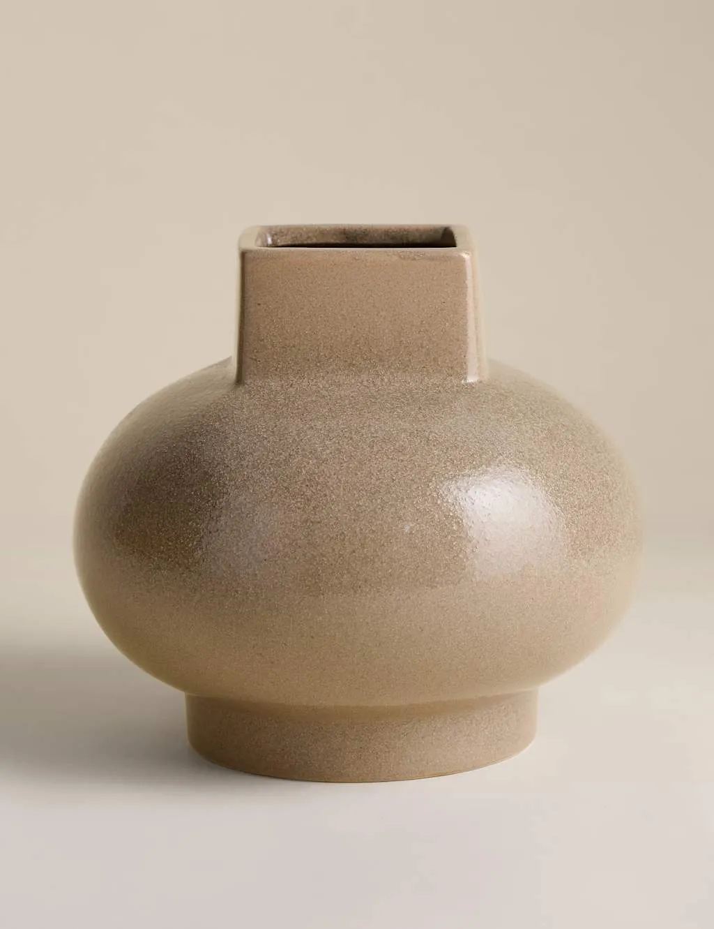 M&S Squat Round Ceramic Vase Multi