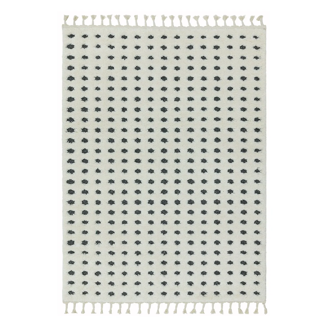 Asiatic Ariana Modern Spot Rectangle Rug - 80x150cm - White