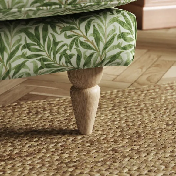 Jolene William Morris Willow Bough Print Velvet Snuggle Chair 5