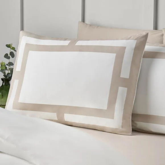 Catherine Lansfield So Soft Mono Panel Duvet Cover & Pillowcase Set 2