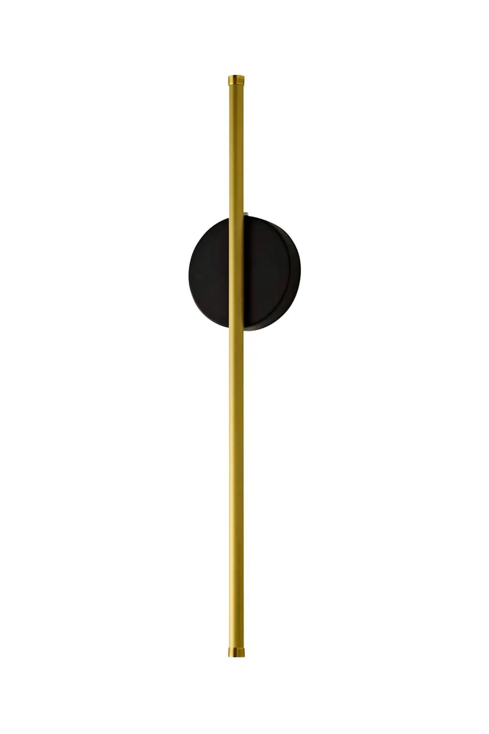 ValueLights Lymm Pair Pillar Rechargeable Slimline Stem LED Wall Light in Gold 6