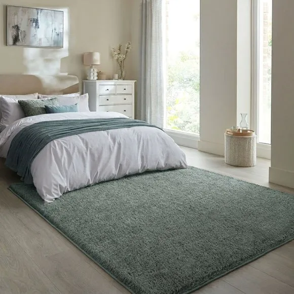 Sheen Shaggy Square Rug 1