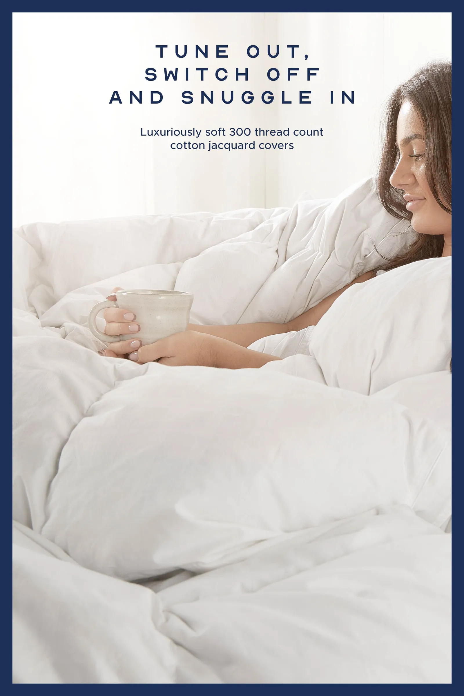 Snuggledown Retreat Hungarian Goose Down 4.5 Tog Summer Duvet With 2 Pillows in White 2