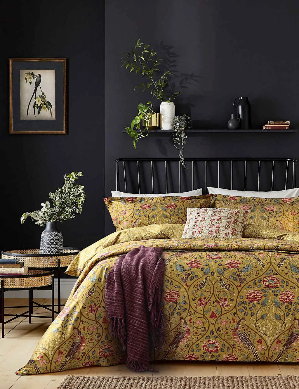 Morris & Co Pure Cotton Seasons By May Bedding Set Gold Mix