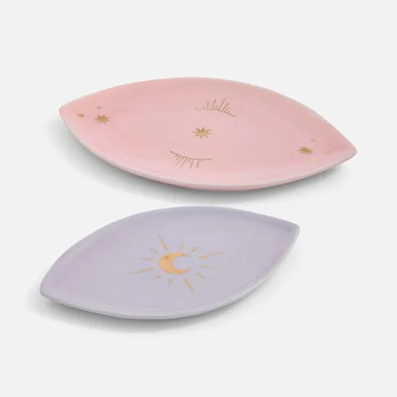 Set of 2 Celestial Trinket Trays 3