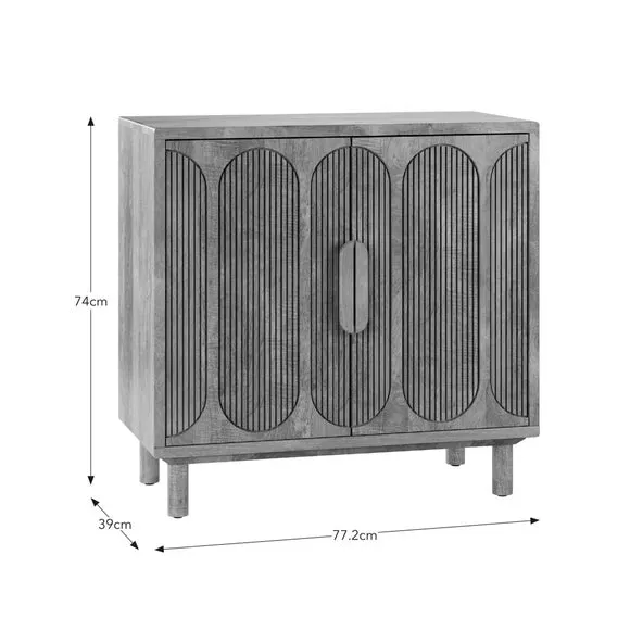 Khari 2 Door Small Sideboard, Mango Wood 6
