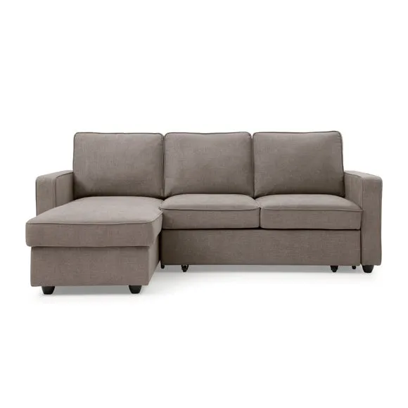 Kayden Chenille Reversible Trundle Corner Double Sofa Bed 5