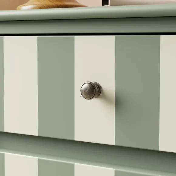 Beatrice Wide 2 Drawer Bedside Table 4