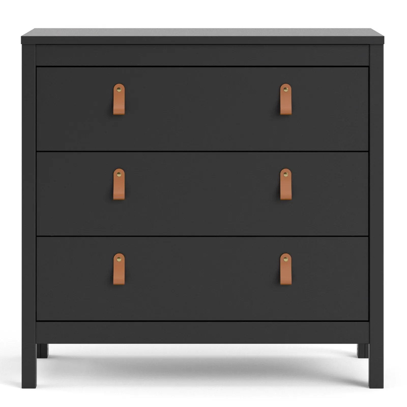 Furniture To Go Barcelona Chest 3 Drawers in Black 2