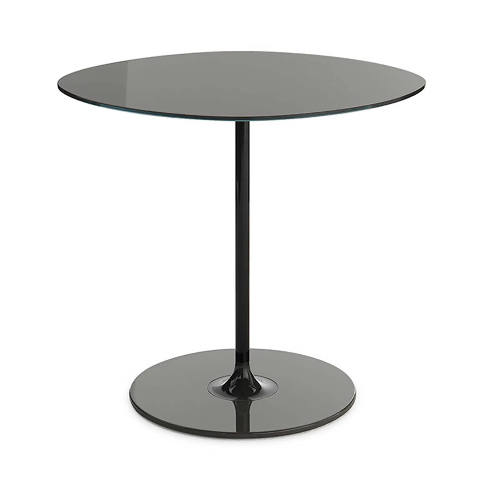 Kartell Thierry Side Table 45X45X45 Black, Round Glass | Barker & Stonehouse 3