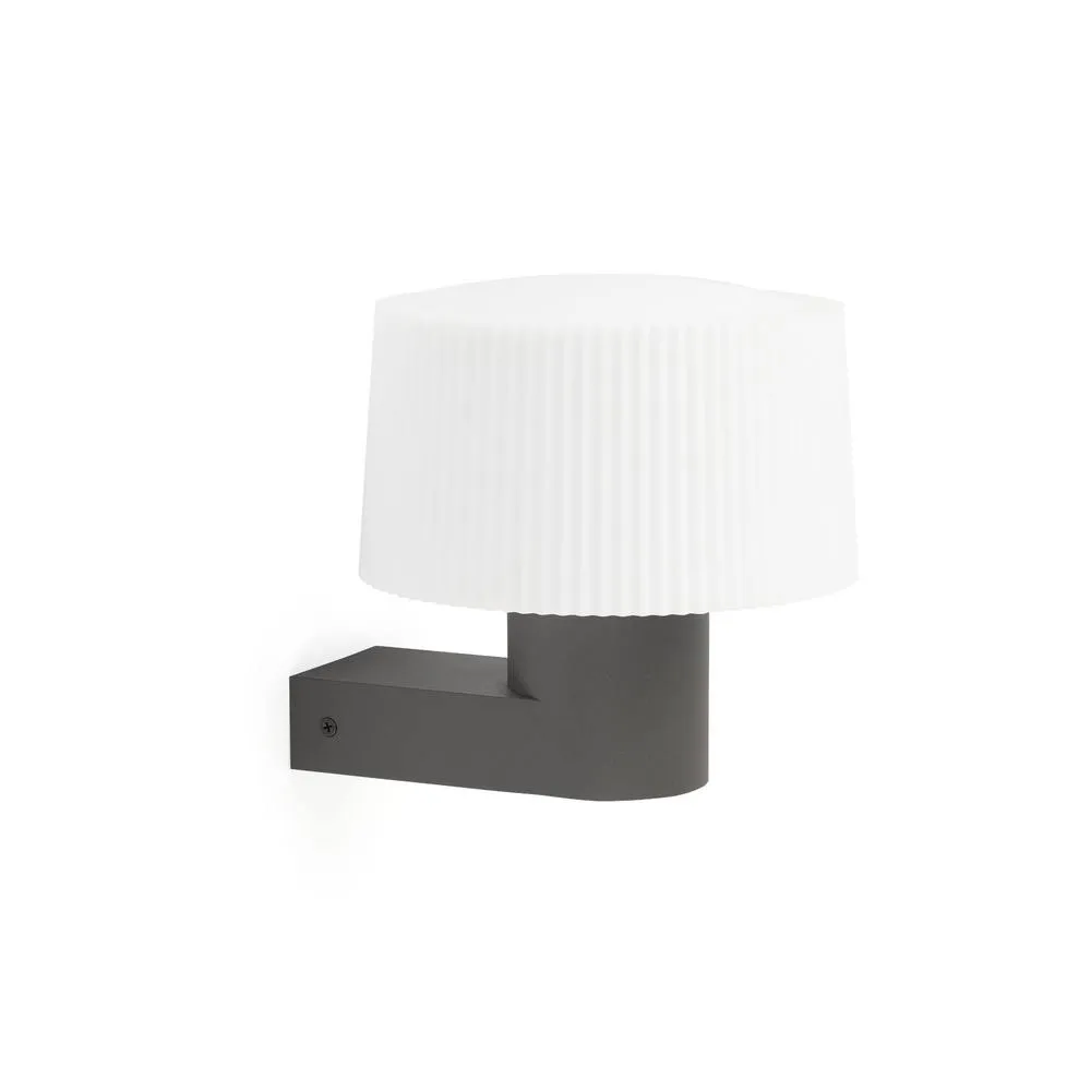 Netlighting Muffin Outdoor Modern Wall Lamp Dark Grey 1x E27 IP44