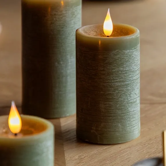 Cedar & Sage Set of 3 LED Candles 2