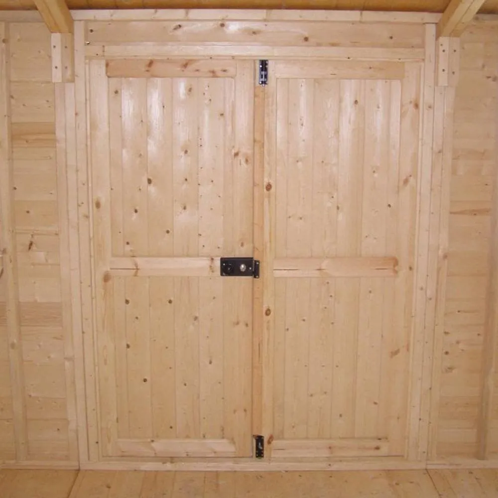Shires Shiplap Mammoth Loglap 12x30 ft Shed Double Door - Two Opening Window in Brown 3
