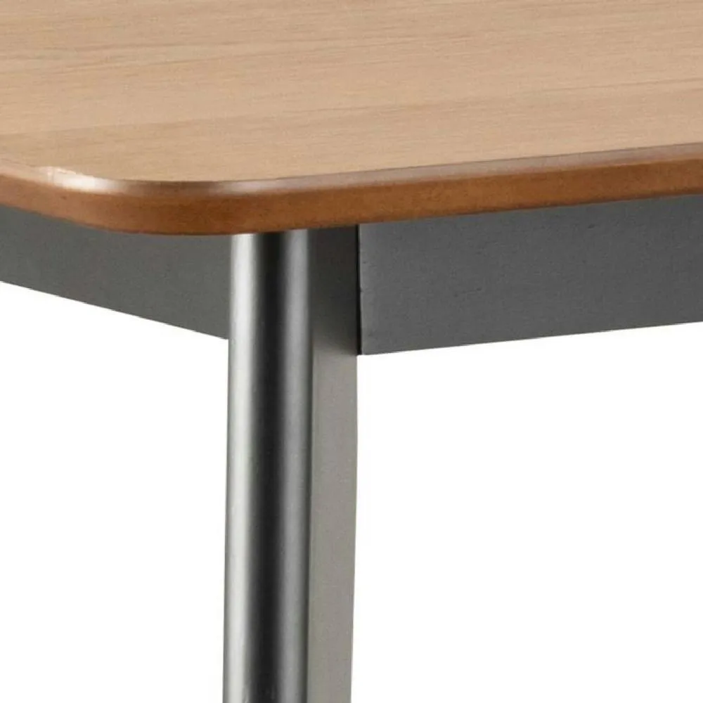 netfurniture Chelsea Bar Table in Oak & Black 6