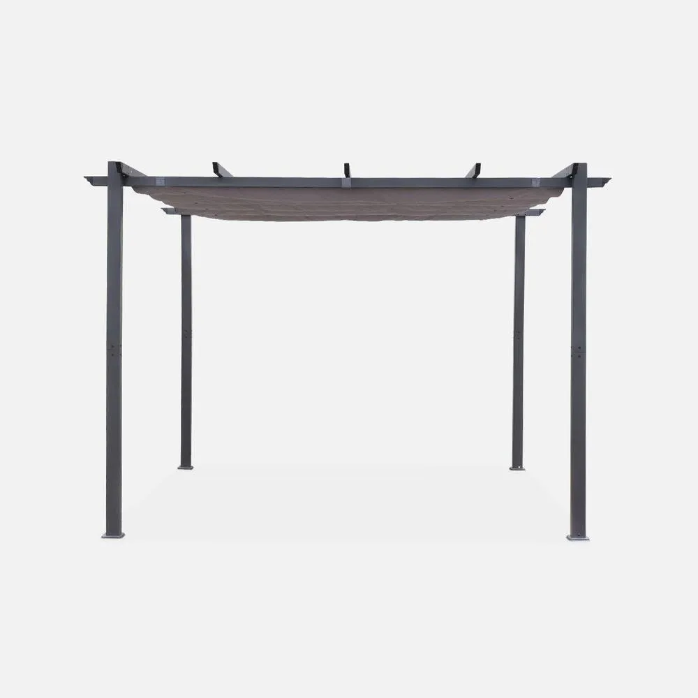 sweeek 3x3m Isla pergola roof cover in Grey 2