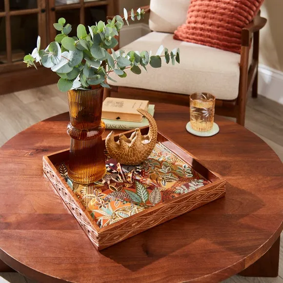 Nature's Exhibitionists Patterned Decorative Tray