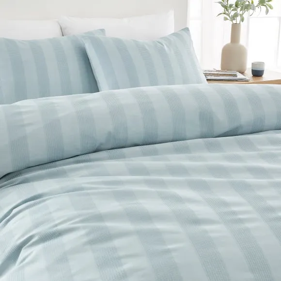 Dixon Waffle 100% Cotton Duvet Cover & Pillowcase Set 4