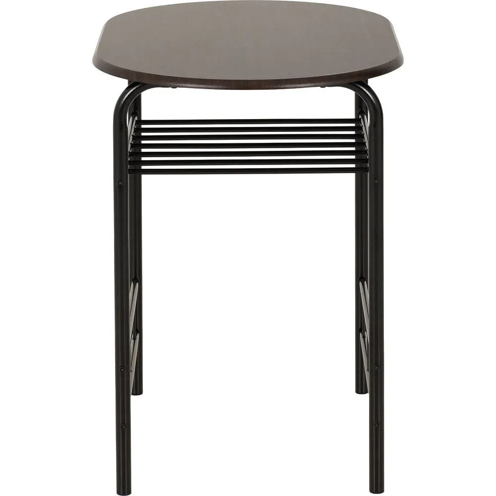 Seconique Derry Dining Set Black/Walnut in Black 6