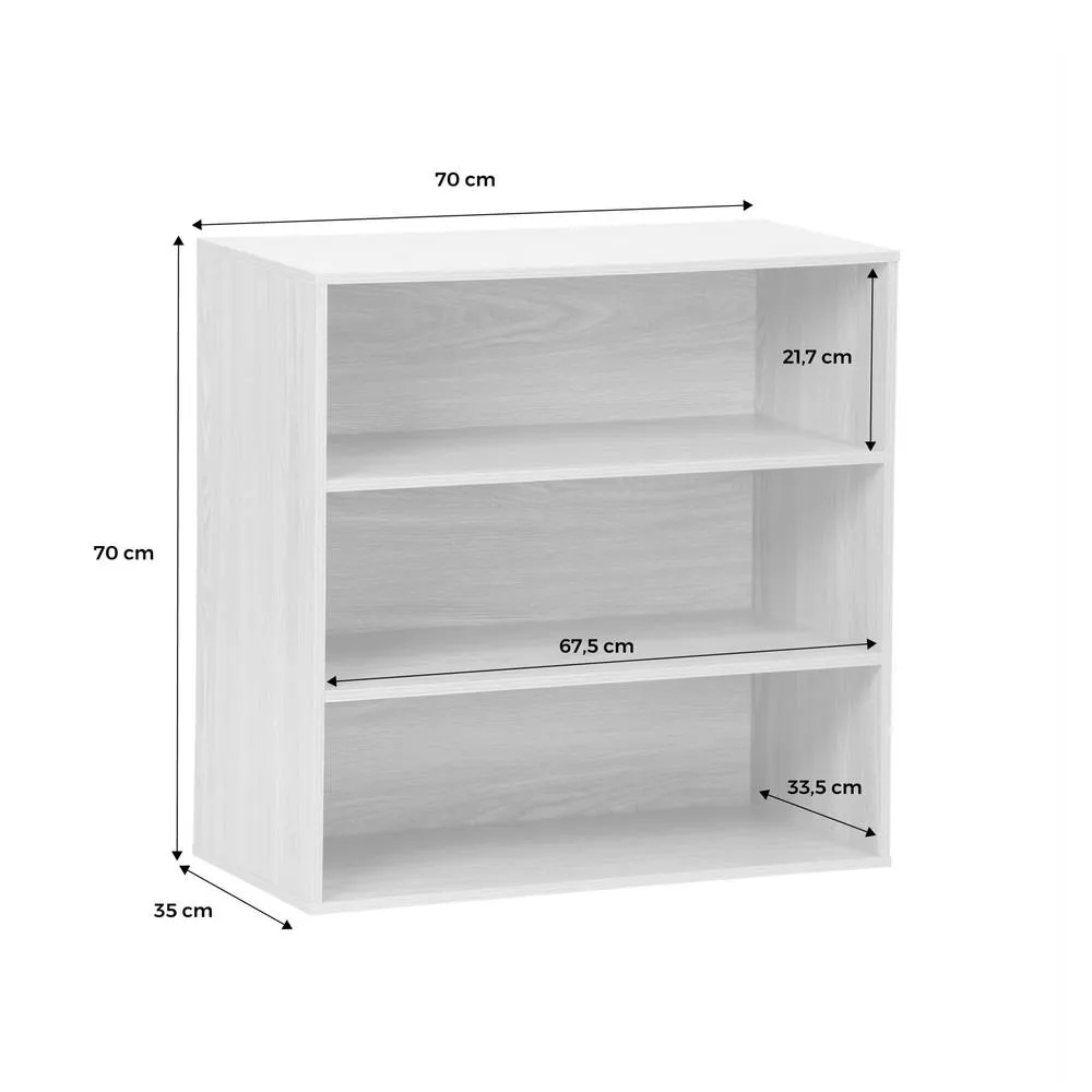 sweeek Shelf, library, wood decor storage module 2 shelves in Brown 5