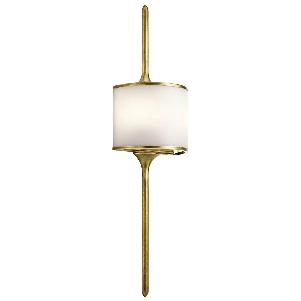 Netlighting Mona 2 Light Bathroom Wall Light Brass IP44 G9 in Yellow