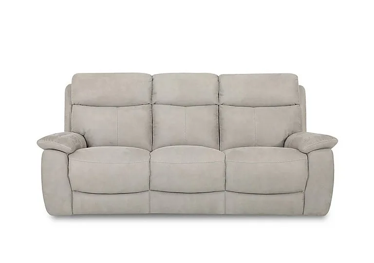 Echo 3 Seater Fabric Sofa - Silver