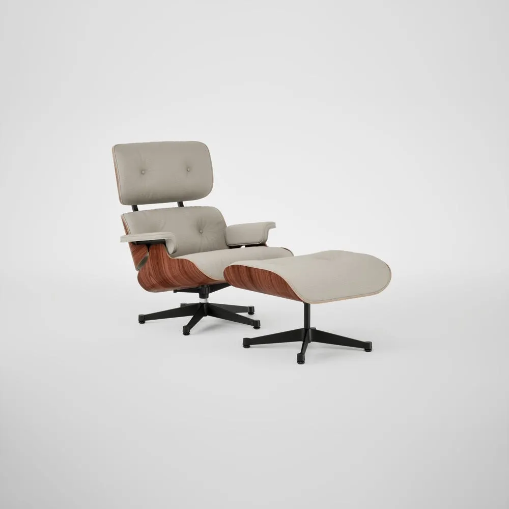 Vitra Eames Lounge Chair & Ottoman Santos Palisander Contemporary L50 73 Clay Black Base 05 1