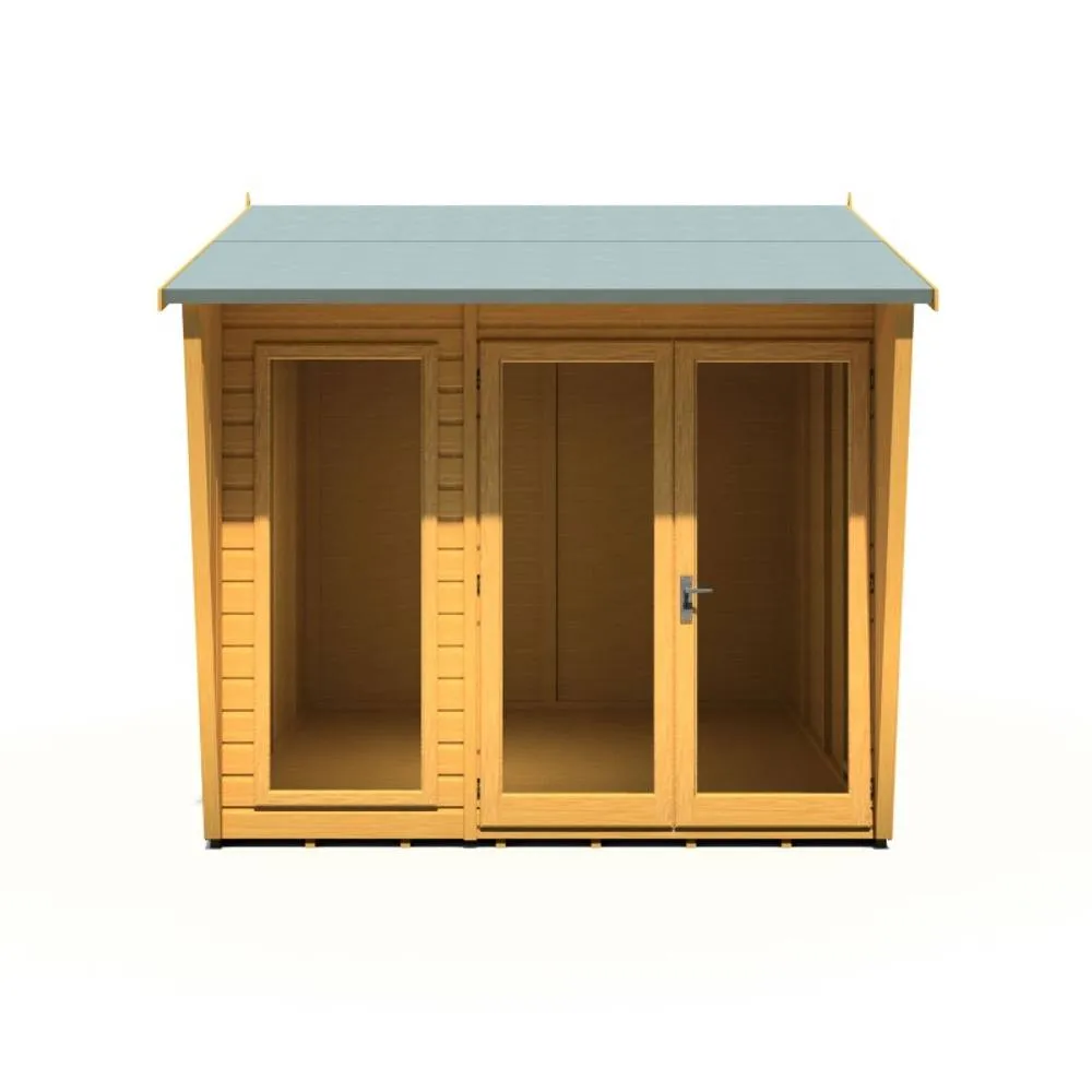 Shires Burghclere 8 x 8 Feet Summerhouse - L292.2 x W251.4 x H239.8 cm in Light Brown