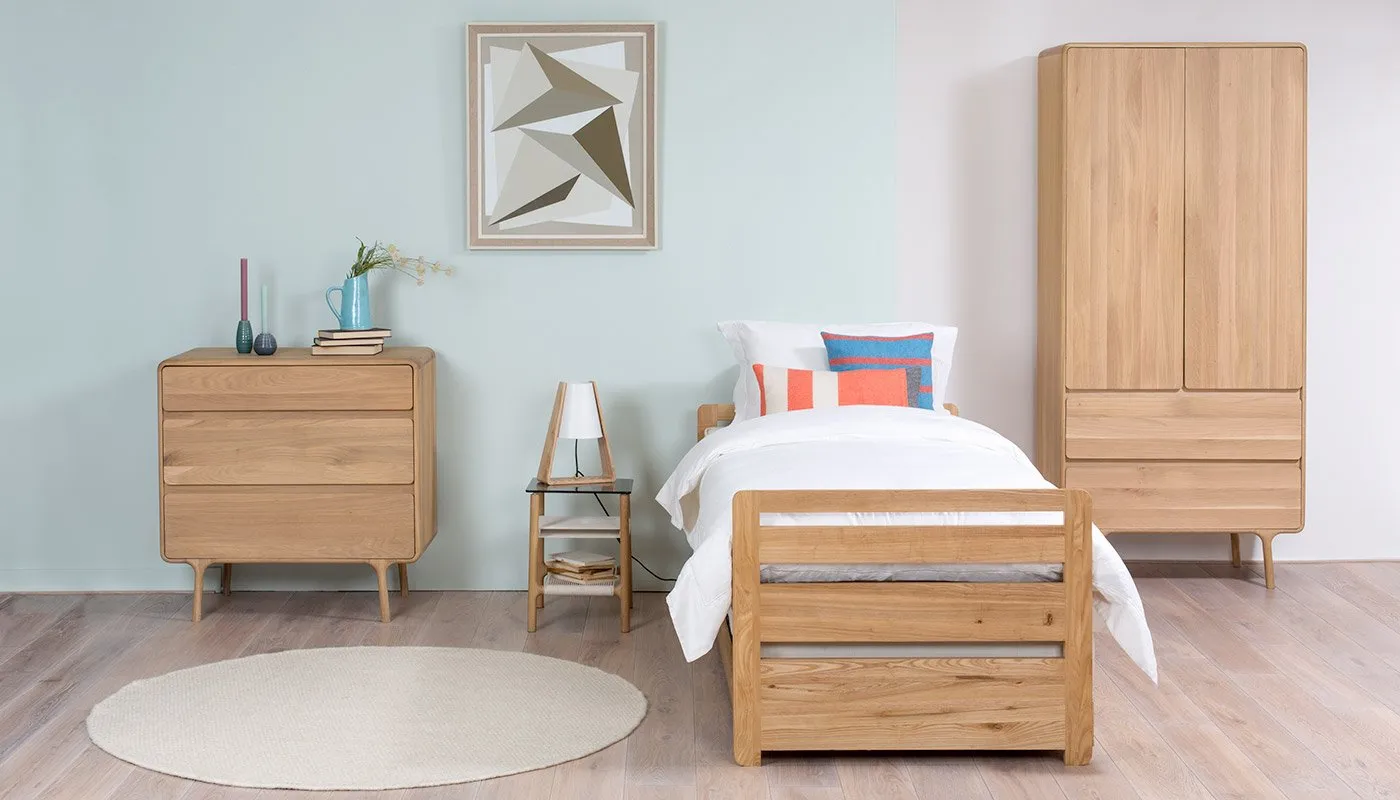 Heal's Store Storabed & 2 Mattresses in Solid Oak