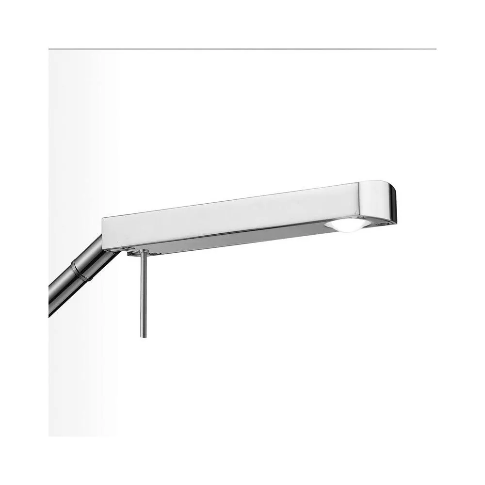 Netlighting Phuket Wall Lamp 1 Light 7W LED 3000K 600lm Polished Chrome in Grey 3