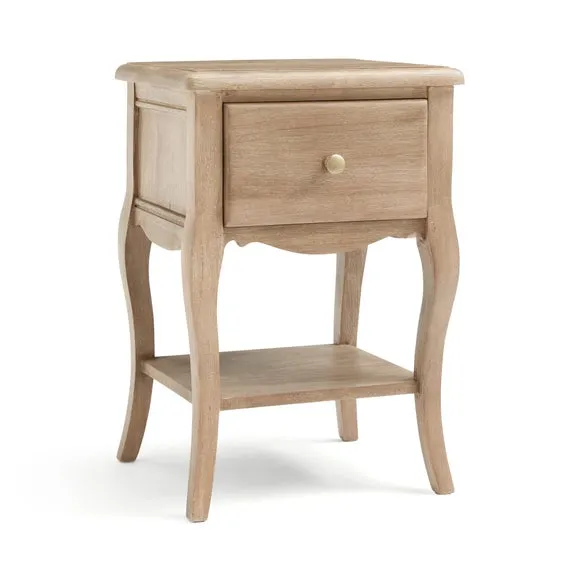Giselle 1 Drawer Bedside Table, Mango Wood 6