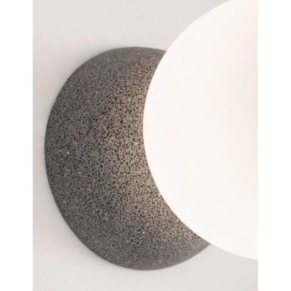 Netlighting Zero Wall Lamp Grey Concrete Opal Glass LED G9 5