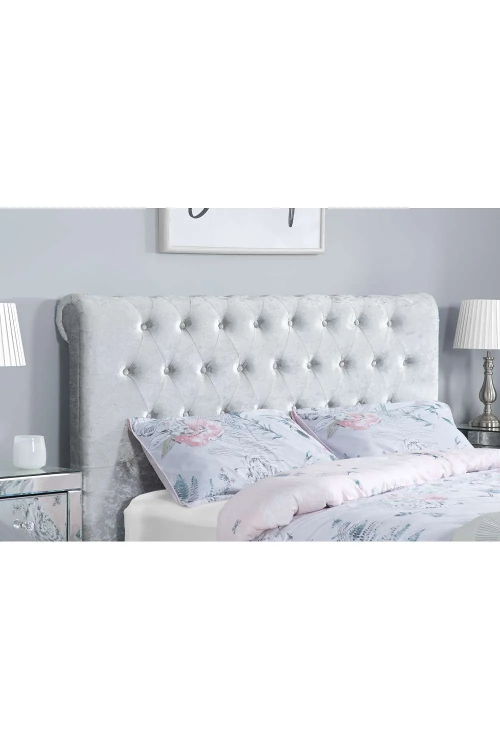 Birlea Sienna Bed in Metallic Silver 2