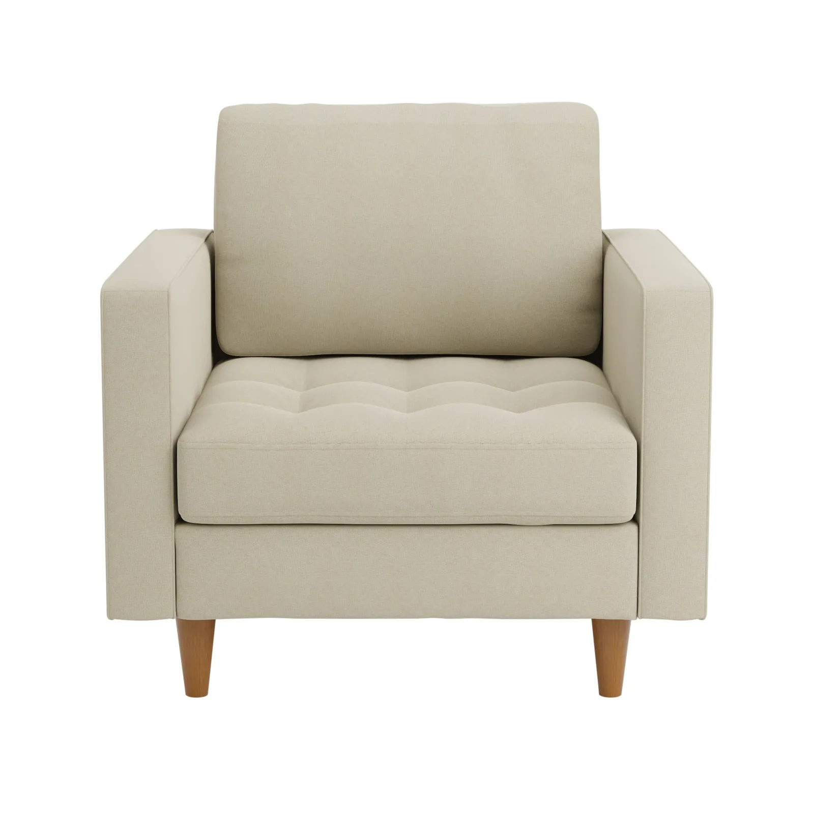 Zoe Flat Weave Armchair Beige
