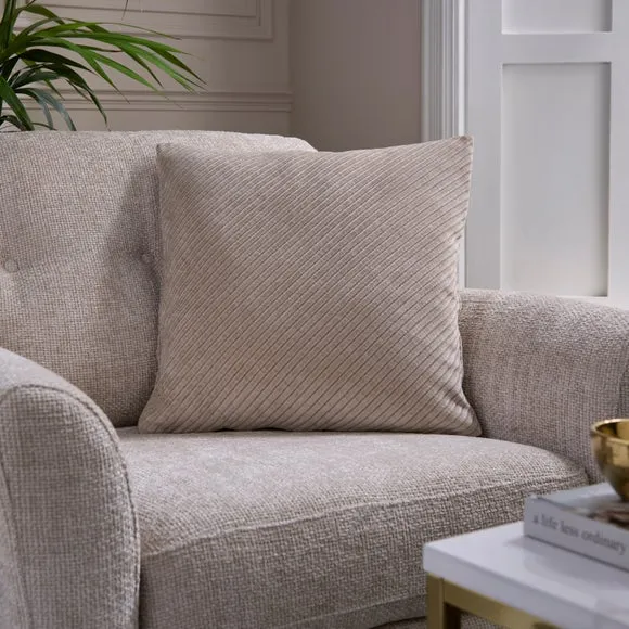 Diagonal Rib Square Cushion