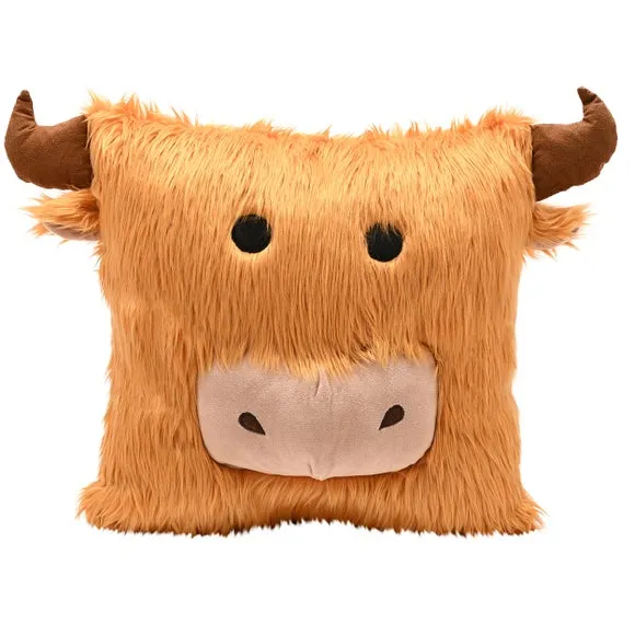 Country Living Highland Cow Square Cushion 3
