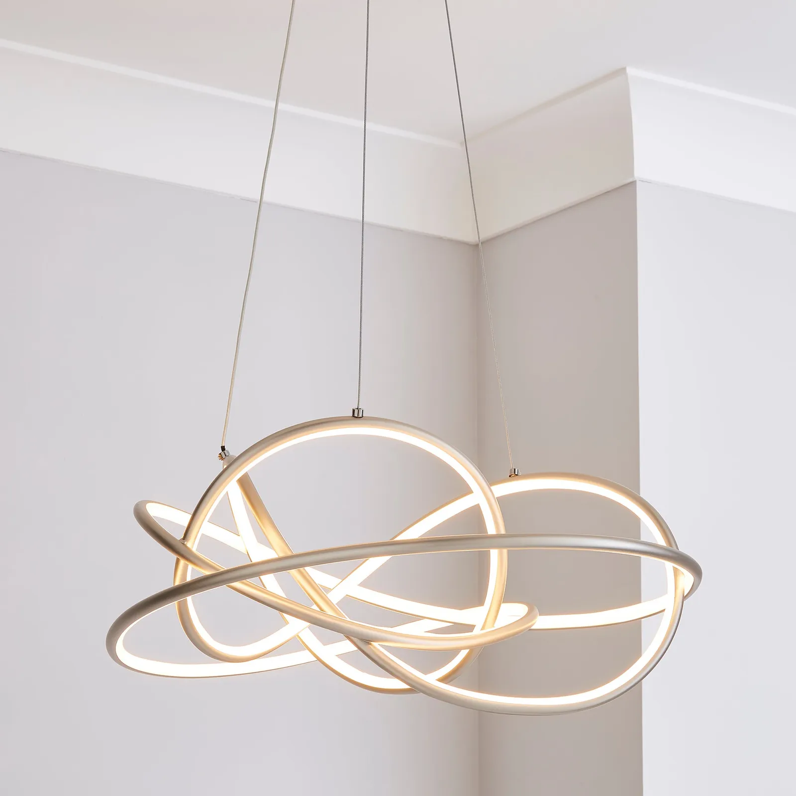 Marlow Integrated LED Ceiling Fitting Silver Silver