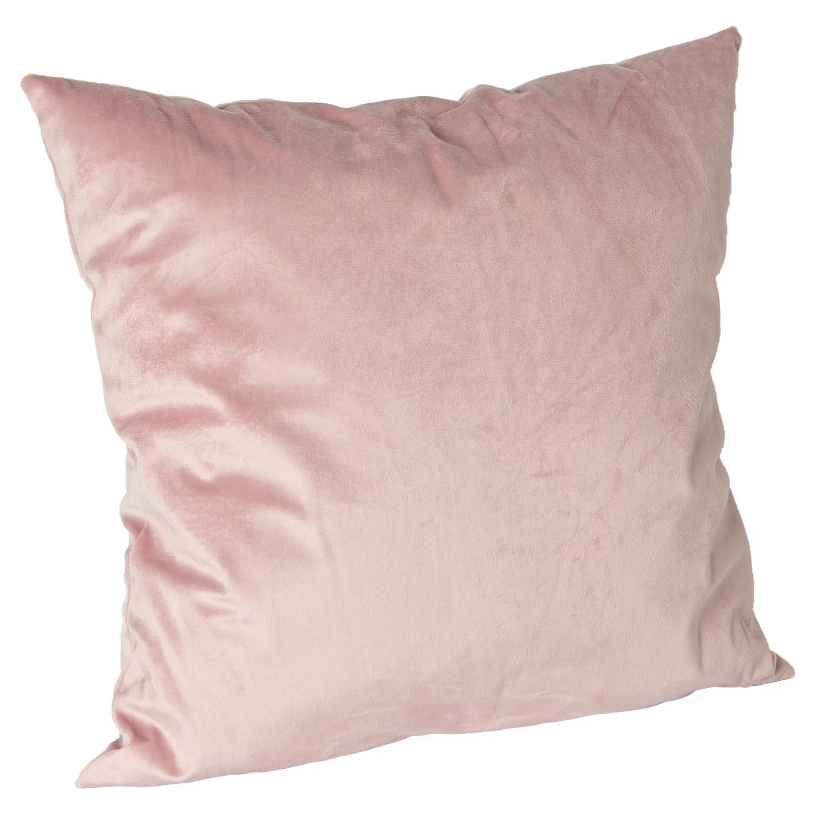 Nicola Spring Square Velvet Cushion - 55cm x 55cm - Pack of 1 in Pink 1