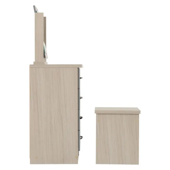 Nevada 4 Drawer Dressing Table Set with Mirror 5