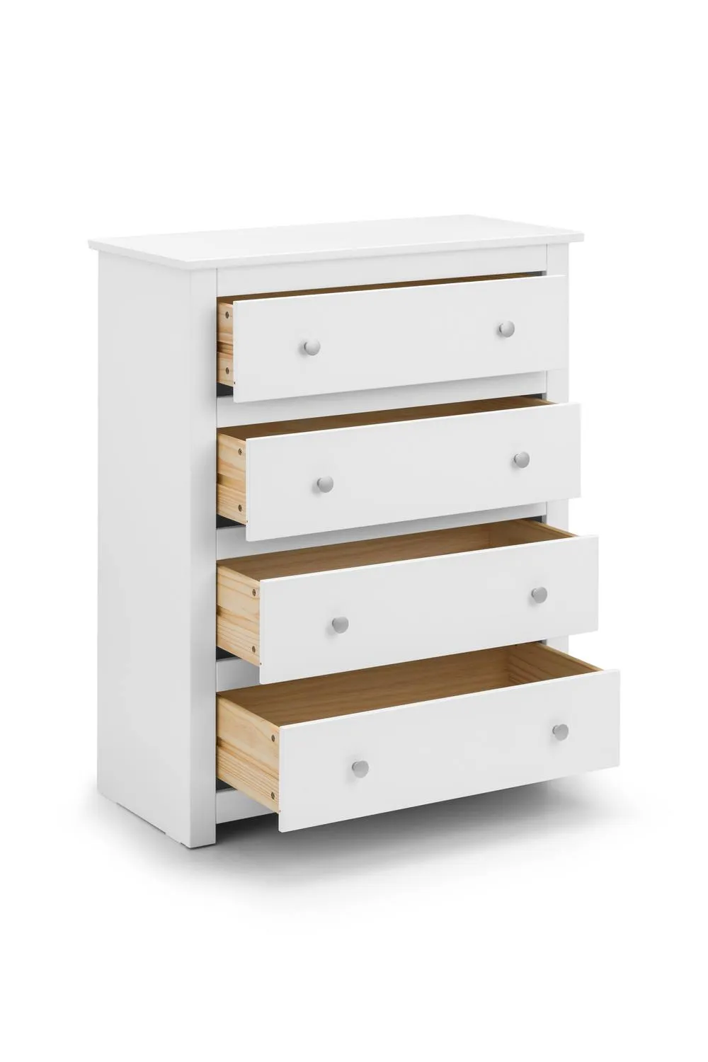 Julian Bowen Radley 4 Drawer Chest in White 3