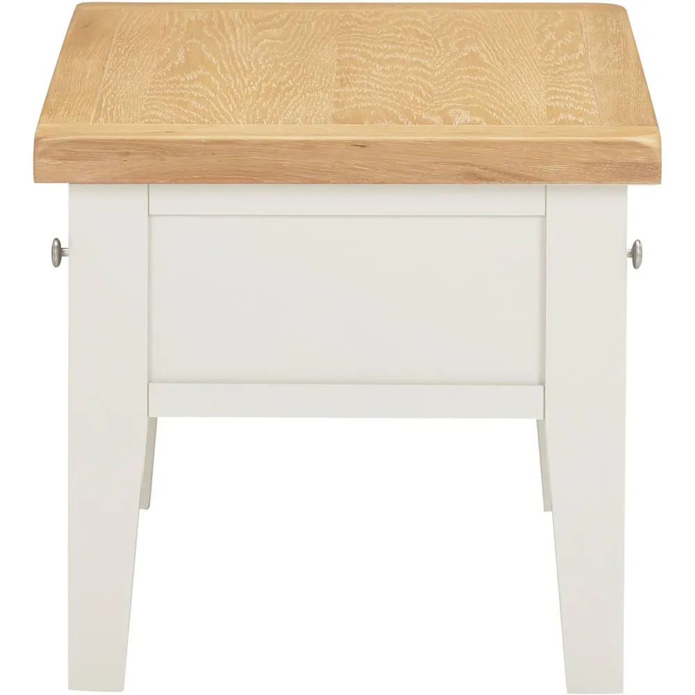 Seconique Windsor 2 Drawer Coffee Table (Fully Assembled) in Ivory 5