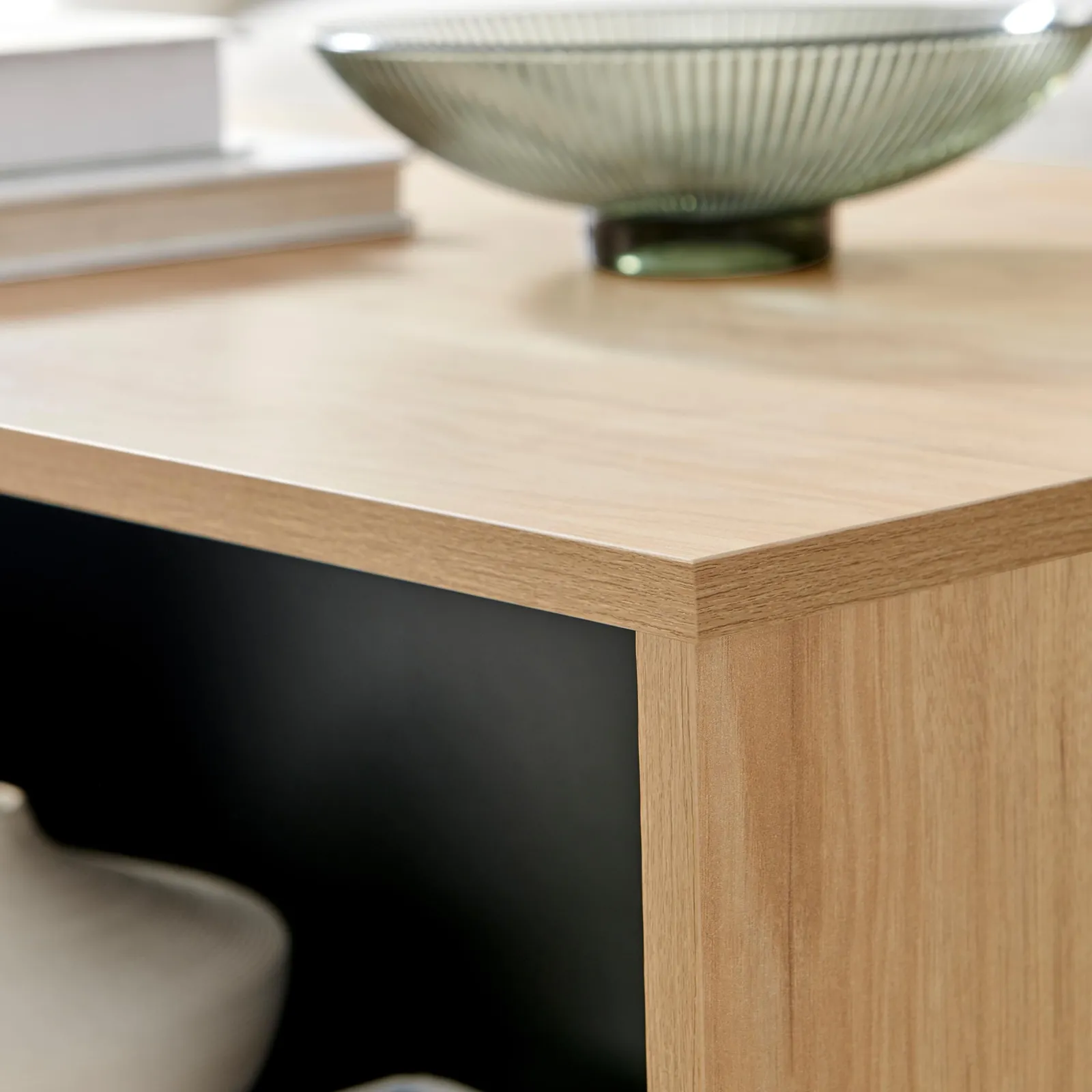 FurnitureboxUK Bisset Off-White & Wood Effect Storage Coffee Table 4