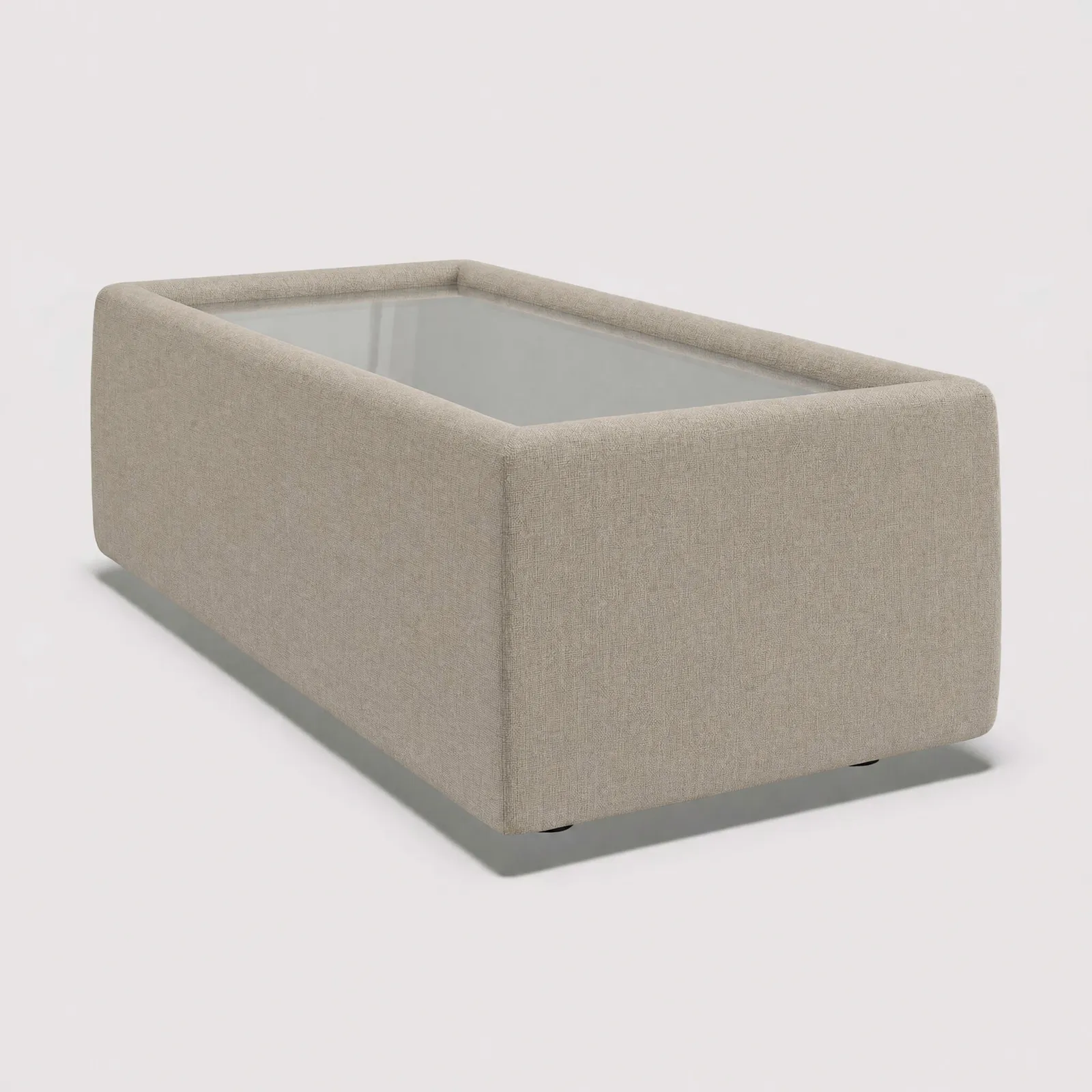 Lomax Rectangular Glass Top Table, Brown | Barker & Stonehouse 1